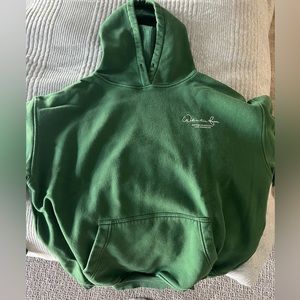 Green White Fox Sweatshirt Large/XL